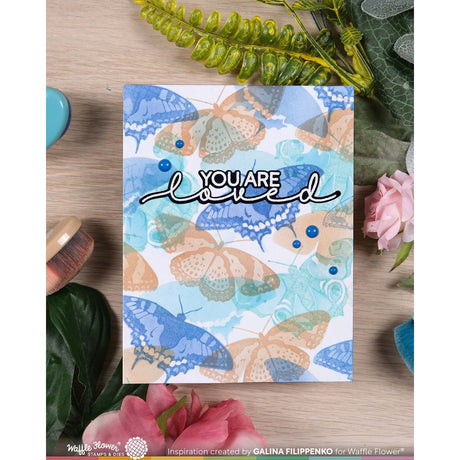 Waffle Flower Butterfly Trio Stamp Set