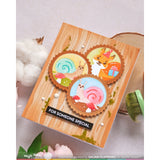 Waffle Flower Nesting Postage Collage Mush Love Stencil