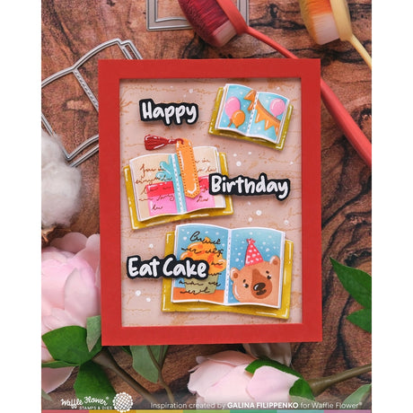 Waffle Flower Open Book Trio Die
