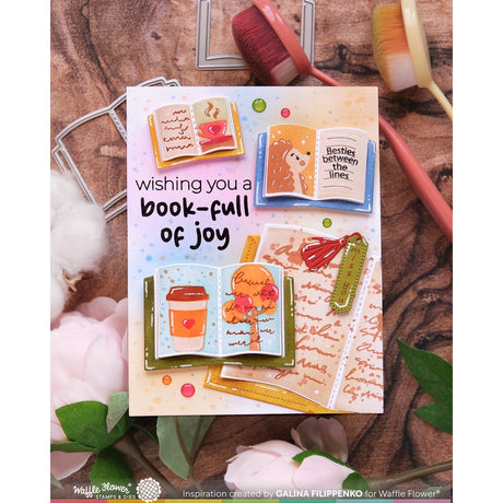 Waffle Flower Open Book Trio Fall Stencil