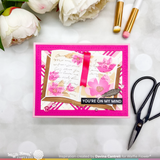 Waffle Flower Open Book Coloring Stencil