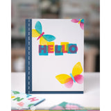 Waffle Flower Overlapping Alpha Stamp Set
