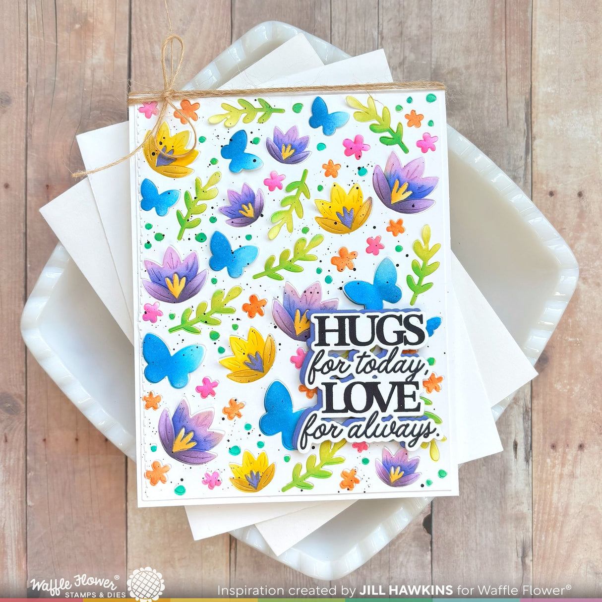 Waffle Flower Paper Hug Sentiments Combo