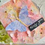 Waffle Flower Butterfly Focal Die & Stencil Bundle