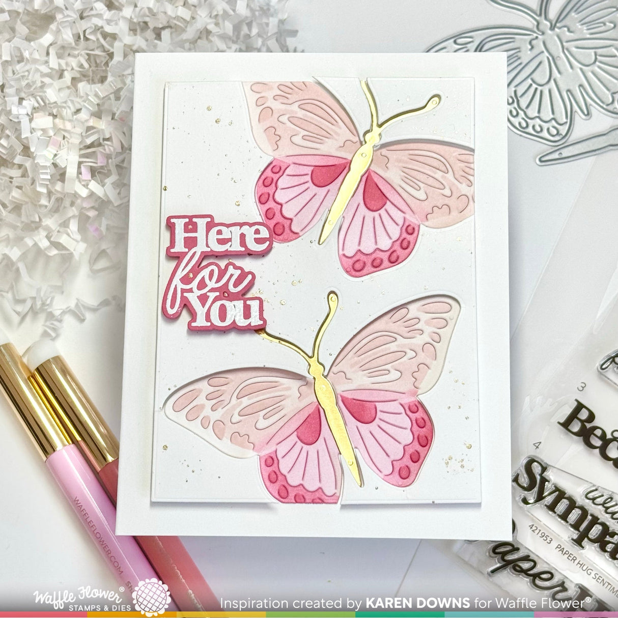 Waffle Flower Paper Hug Sentiments Combo