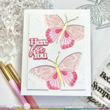 Waffle Flower Butterfly Focal Die & Stencil Bundle