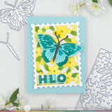 Waffle Flower Overlapping Alpha Stamp Set