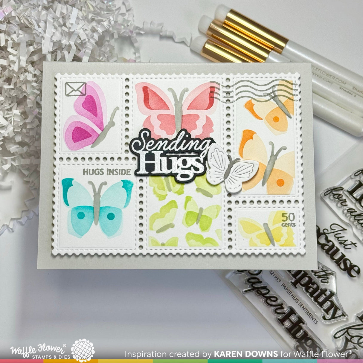 Waffle Flower Paper Hug Sentiments Combo
