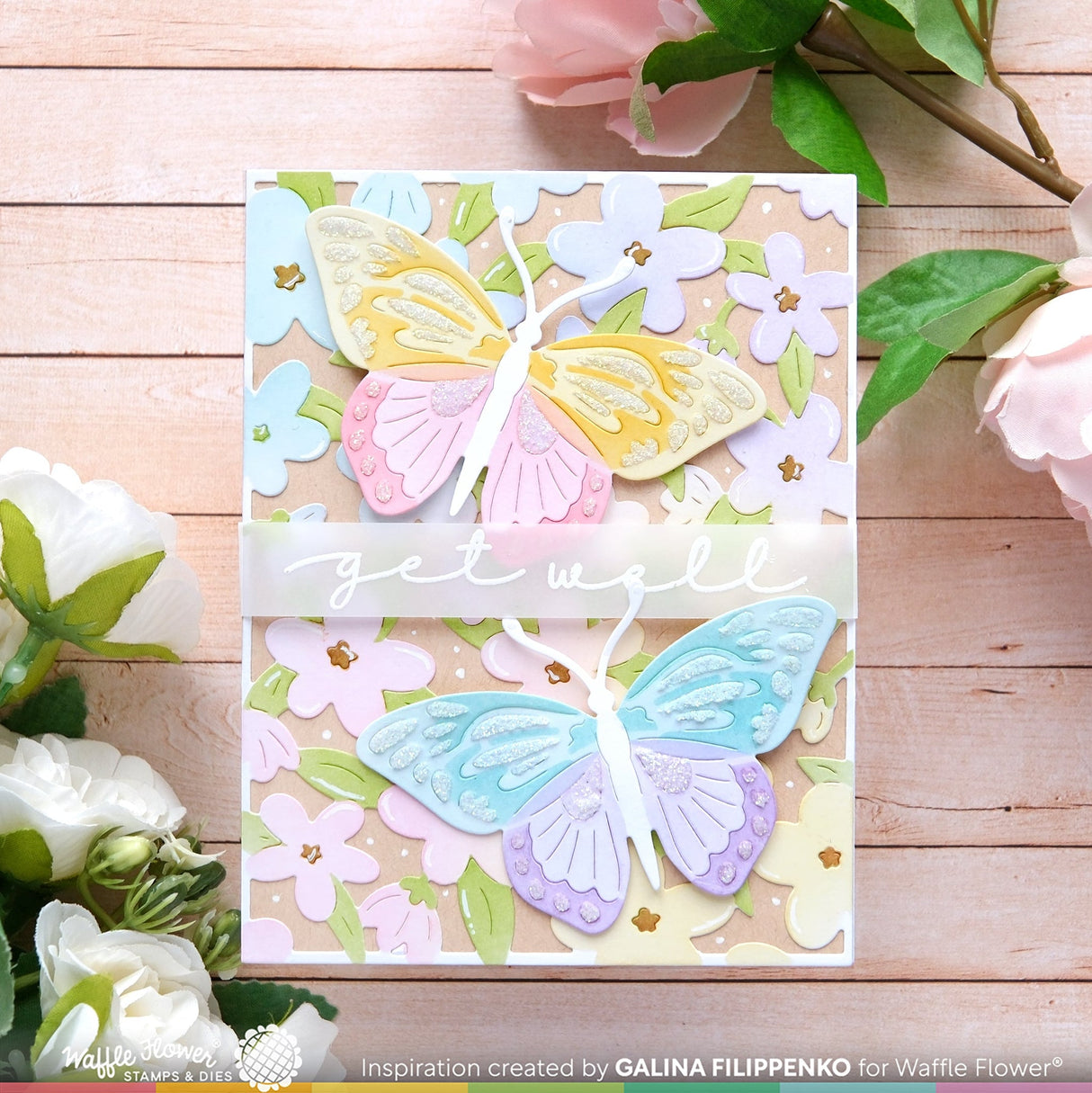 Waffle Flower Mod Blossom Die & Stencil Bundle