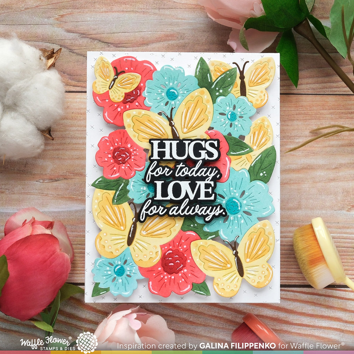 Waffle Flower Paper Hug Sentiments Combo