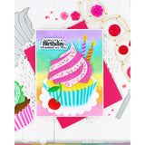 Waffle Flower Sweet Cupcake Die & Stencil Bundle