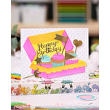 Waffle Flower Boxed Cupcakes Die & Stencil Bundle