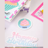 Waffle Flower Postage Cupcake Die-n-Stencil