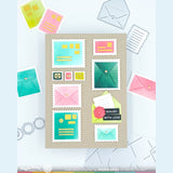 Waffle Flower Postage Collage Envelope Die
