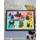Waffle Flower Postage Collage A6 Blocks Die