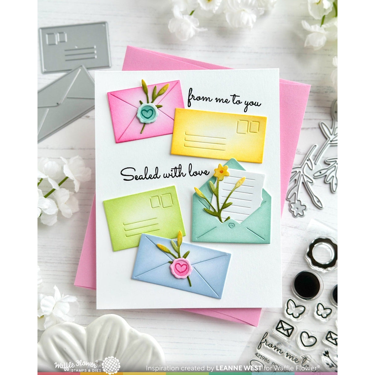 Waffle Flower Envelopes Die