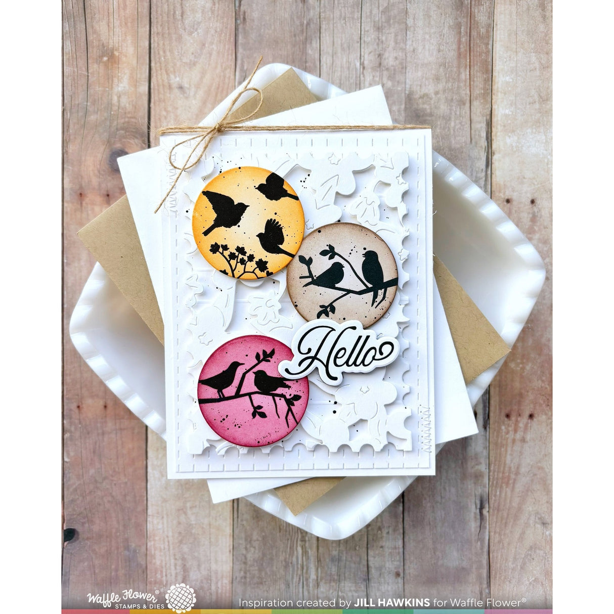 Waffle Flower Postage Collage Wild Birds Stamp Set