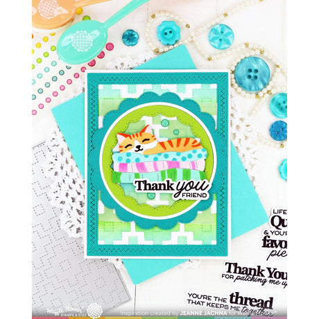 Waffle Flower Quilted Squares Stencil