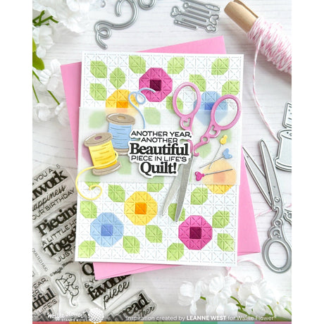 Waffle Flower Tiny Square Texture Die