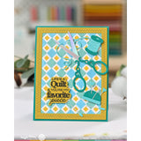 Waffle Flower Tiny Square Stencil