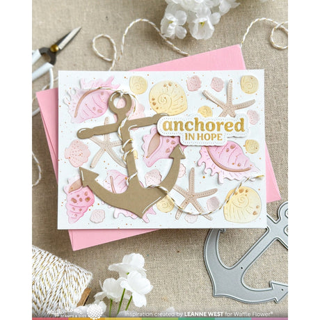 Waffle Flower Floral Anchor Die