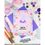 Waffle Flower Seashell Frame Die