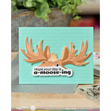 Waffle Flower Holiday Moose Die-n-stencil