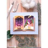 Waffle Flower Open Book Nativity Stencil