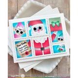 Waffle Flower Postage Collage Dear Santa Stencil
