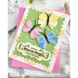 Waffle Flower Vintage Label 1 Inverted Stamp Set