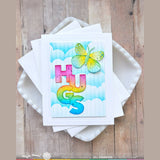 Waffle Flower Cloudy Skies Stencil