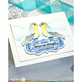 Waffle Flower Vintage Label 1 Inverted Stamp Set