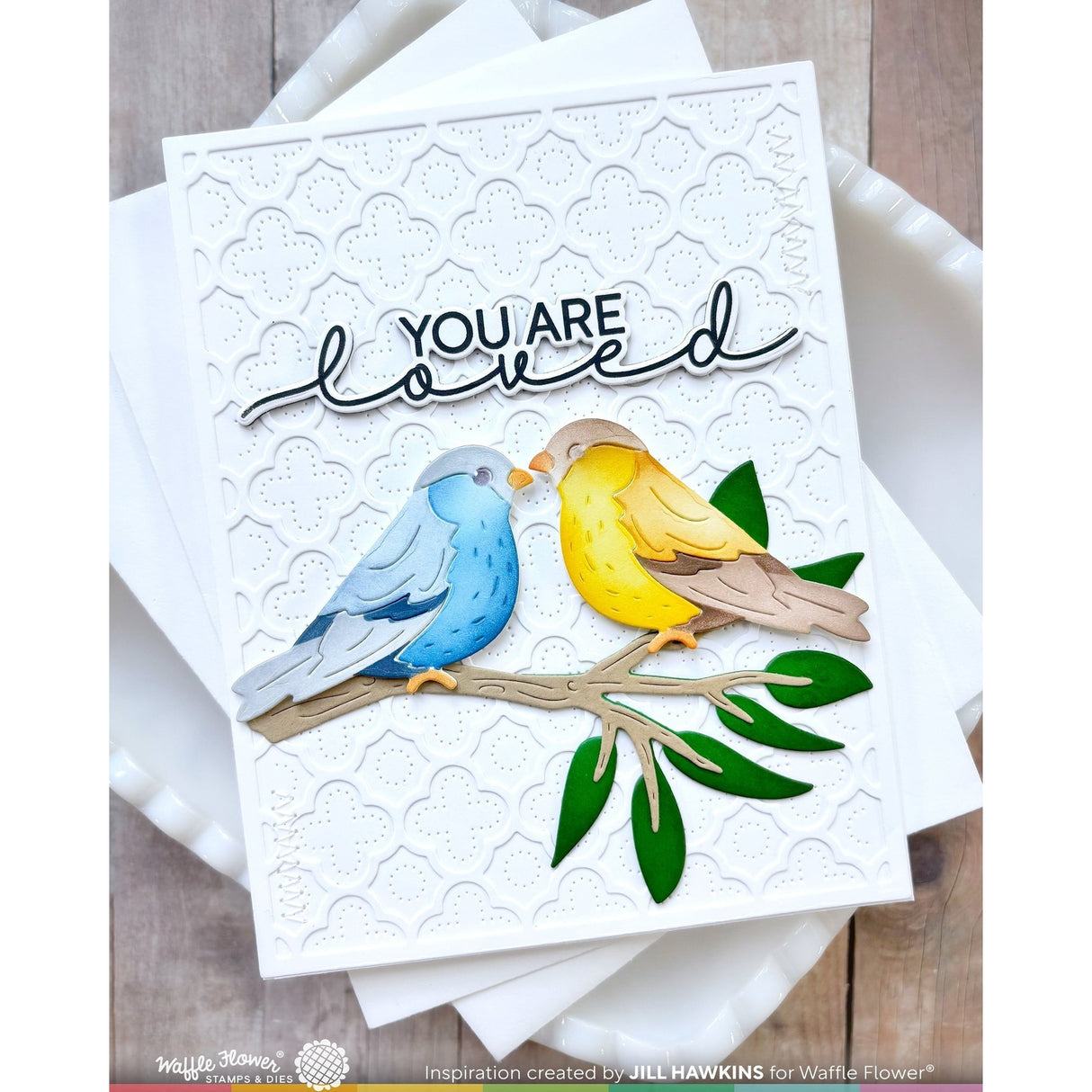 Waffle Flower Birdie Duo Die-n-stencil