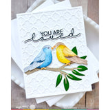 Waffle Flower Birdie Duo Die-n-stencil