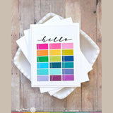 Waffle Flower Script Greetings Combo