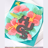 Waffle Flower Hibiscus Cluster Die