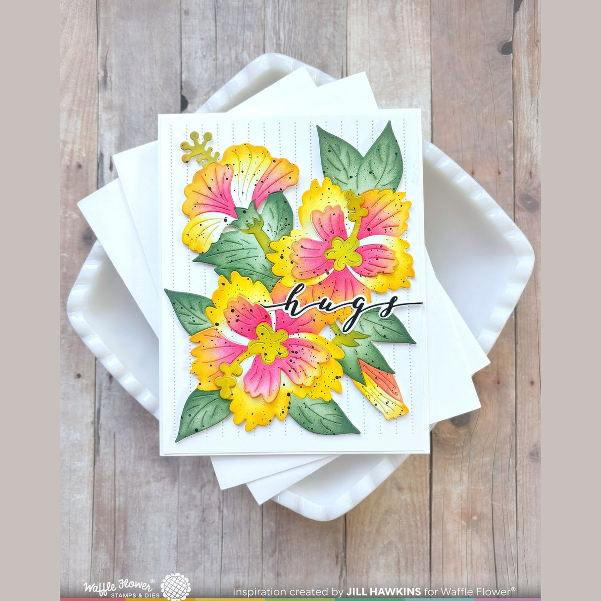 Waffle Flower Hibiscus Cluster Die