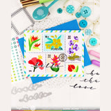 Waffle Flower Script Greetings Combo