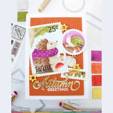 Waffle Flower Nesting Postage Collage Stamp Set