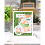 Waffle Flower Nesting Postage Collage Mush Love Stencil