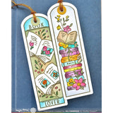 Waffle Flower Round Bookmark - Book Lover Stamp Set