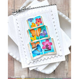 Waffle Flower Open Book Trio Coloring Stencil