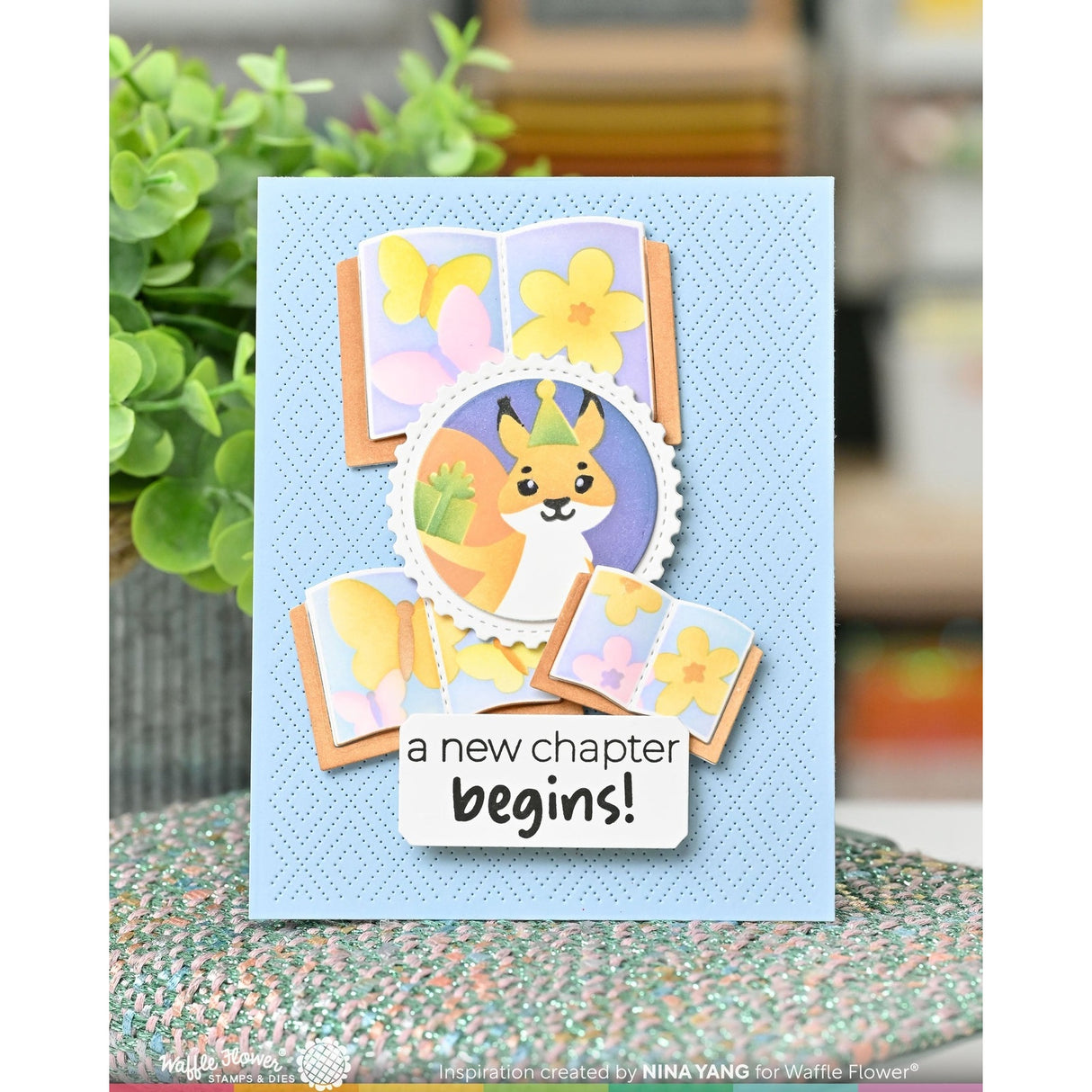 Waffle Flower Open Book Trio Die
