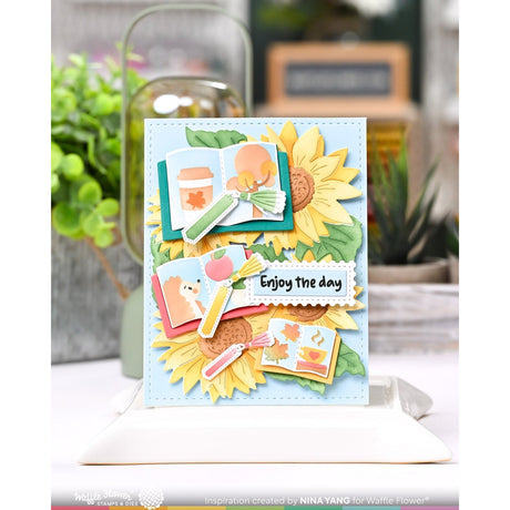 Waffle Flower Open Book Bookmark Die