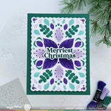 Waffle Flower Winter Floral Stitching Die, Stencil & Panel Die Bundle