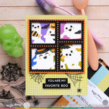 Waffle Flower Sweet Ghosts Background Stencil