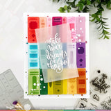 Waffle Flower Bookshelf Panel Coloring Stencil