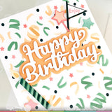 Waffle Flower Confetti Background Stencil