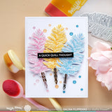 Waffle Flower Feather Pen Die-n-Stencil