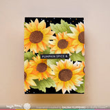 Waffle Flower Sunflower Cluster Die & Stencil Bundle